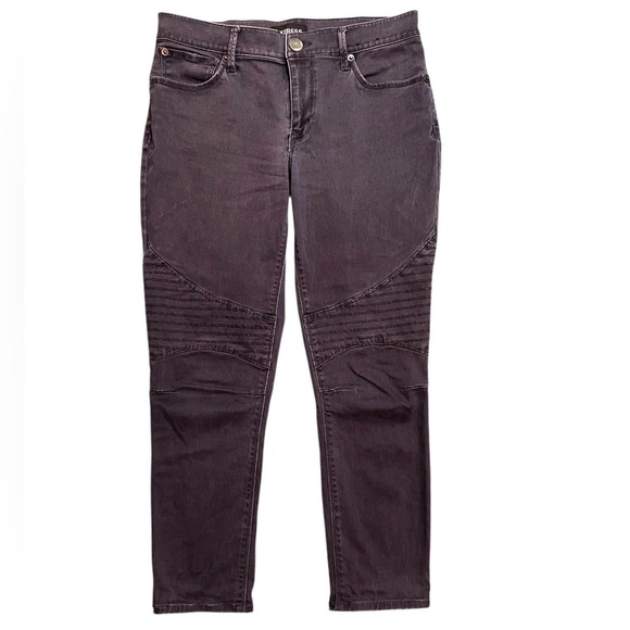 Express Denim - Express Gray Moto Crop Jeans Size 4